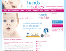 Tablet Screenshot of handsonbabies.co.uk
